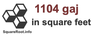 1104 Gaj in Square Feet