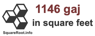 1146 Gaj in Square Feet 1146 Gaj in Square Feet