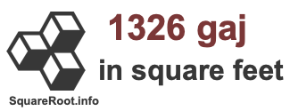 1326 Gaj in Square Feet