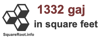 1332 Gaj in Square Feet