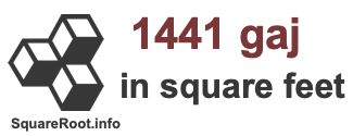 1441 Gaj in Square Feet 1441 Gaj in Square Feet