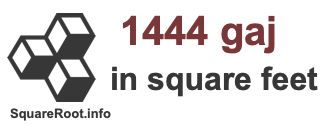 1444 Gaj in Square Feet