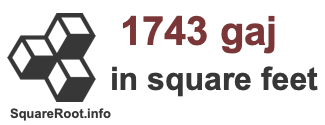 1743 Gaj in Square Feet