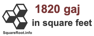 1820 Gaj in Square Feet