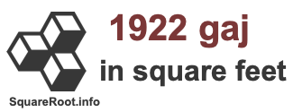 1922 Gaj in Square Feet
