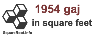 1954 Gaj in Square Feet