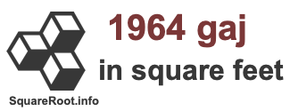 1964 Gaj in Square Feet