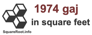 1974 Gaj in Square Feet