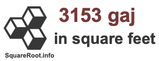 3153 Gaj in Square Feet