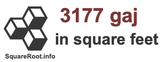 3177 Gaj in Square Feet