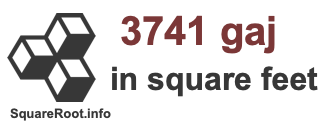 3741 Gaj in Square Feet
