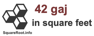 42 Gaj in Square Feet 42 Gaj in Square Feet