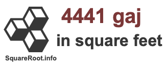 4441 Gaj in Square Feet