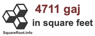 4711 Gaj in Square Feet