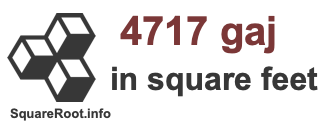 4717 Gaj in Square Feet