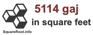 5114 Gaj in Square Feet