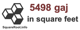 5498 Gaj in Square Feet 5498 Gaj in Square Feet