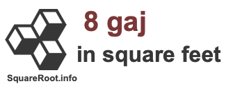 8 Gaj in Square Feet 8 Gaj in Square Feet