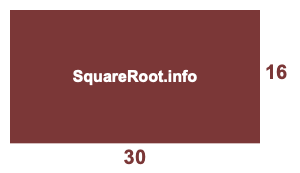 30 by 16 Room illustration 30x16 Room illustration