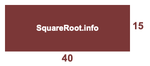 40 by 15 Room illustration 40x15 Room illustration