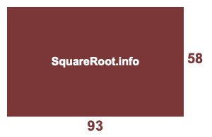 58x93 Room illustration