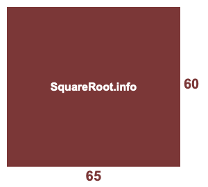 60 by 65 Room illustration 60x65 Room illustration