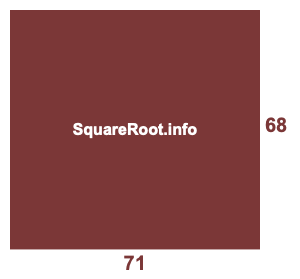 71 by 68 Room illustration 71x68 Room illustration
