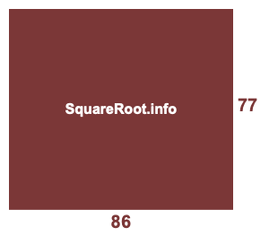 86x77 Room illustration