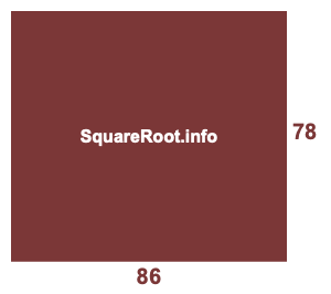 86x78 Room illustration
