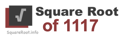 Square Root of 1117