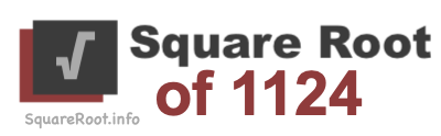 Square Root of 1124