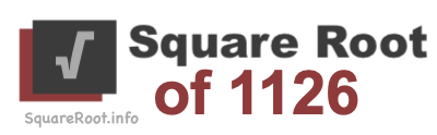 Square Root of 1126