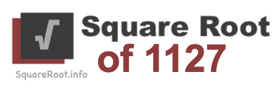 Square Root of 1127