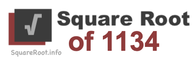 Square Root of 1134