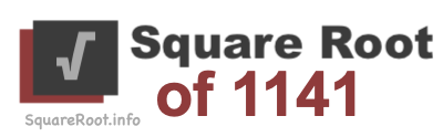 Square Root of 1141