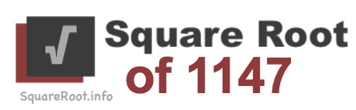 Square Root of 1147