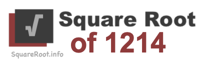 Square Root of 1214 Square Root of 1214