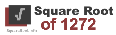 Square Root of 1272