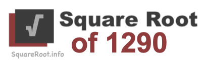 Square Root of 1290 Square Root of 1290