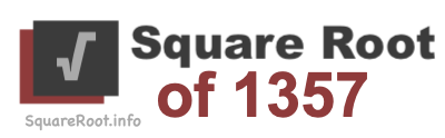 Square Root of 1357