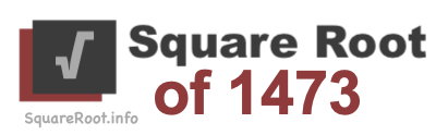 Square Root of 1473 Square Root of 1473