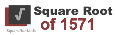 Square Root of 1571 Square Root of 1571