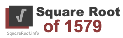 Square Root of 1579 Square Root of 1579