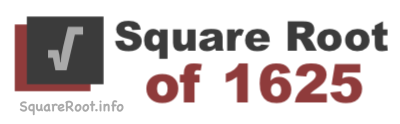 Square Root of 1625