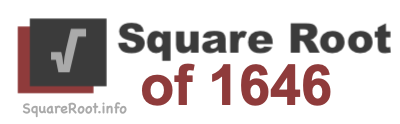 Square Root of 1646