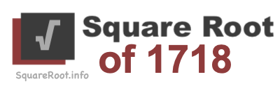 Square Root of 1718