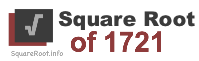 Square Root of 1721