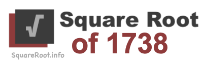 Square Root of 1738