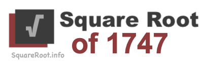 Square Root of 1747