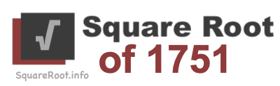 Square Root of 1751 Square Root of 1751